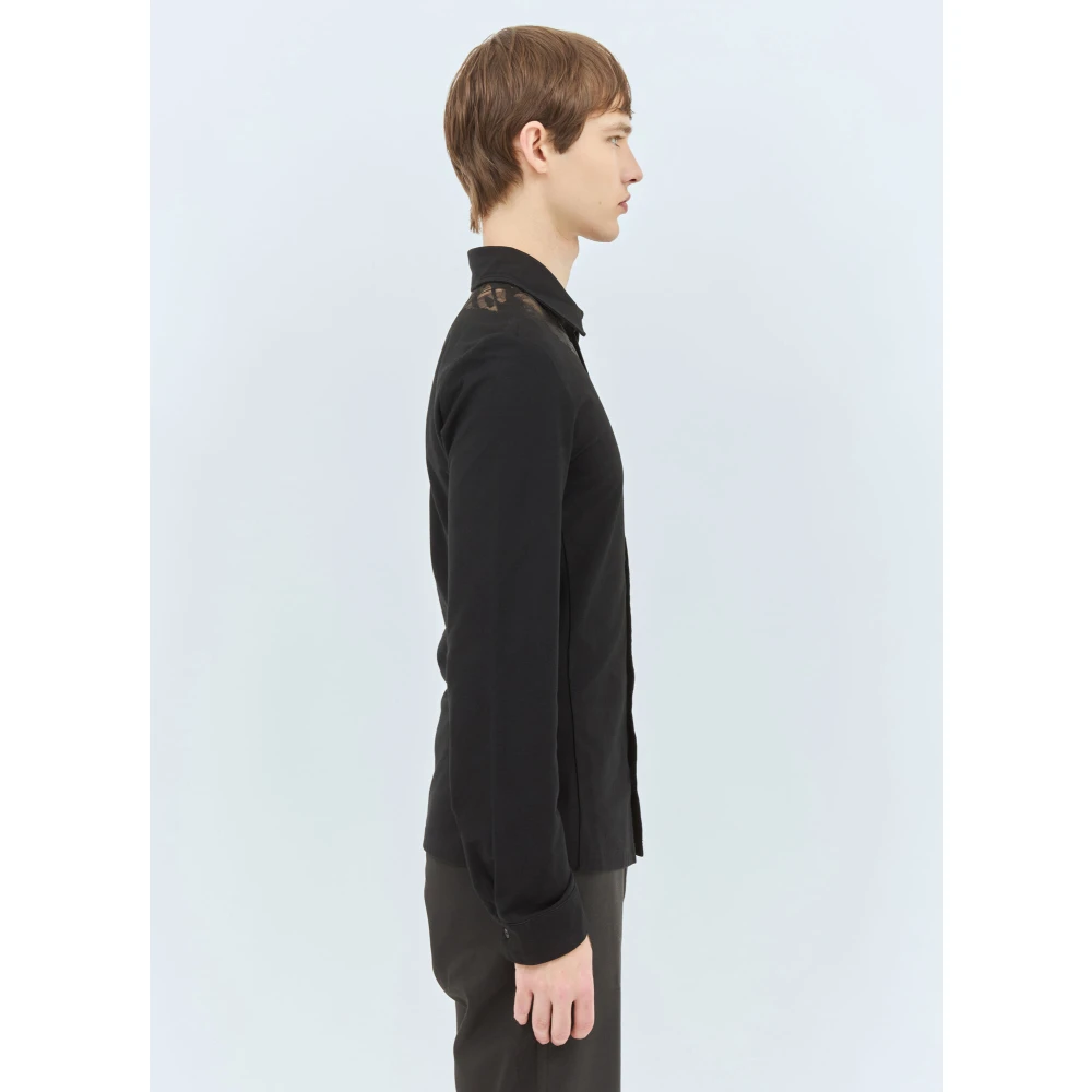 Diesel Devoré Panel Shirt Black Heren