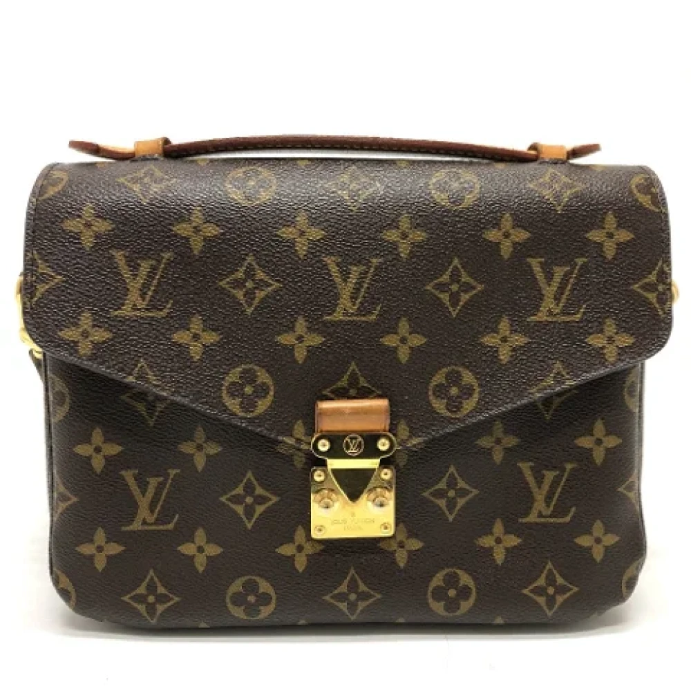 Louis Vuitton Vintage Pre-owned Cotton louis-vuitton-bags Brown Dames