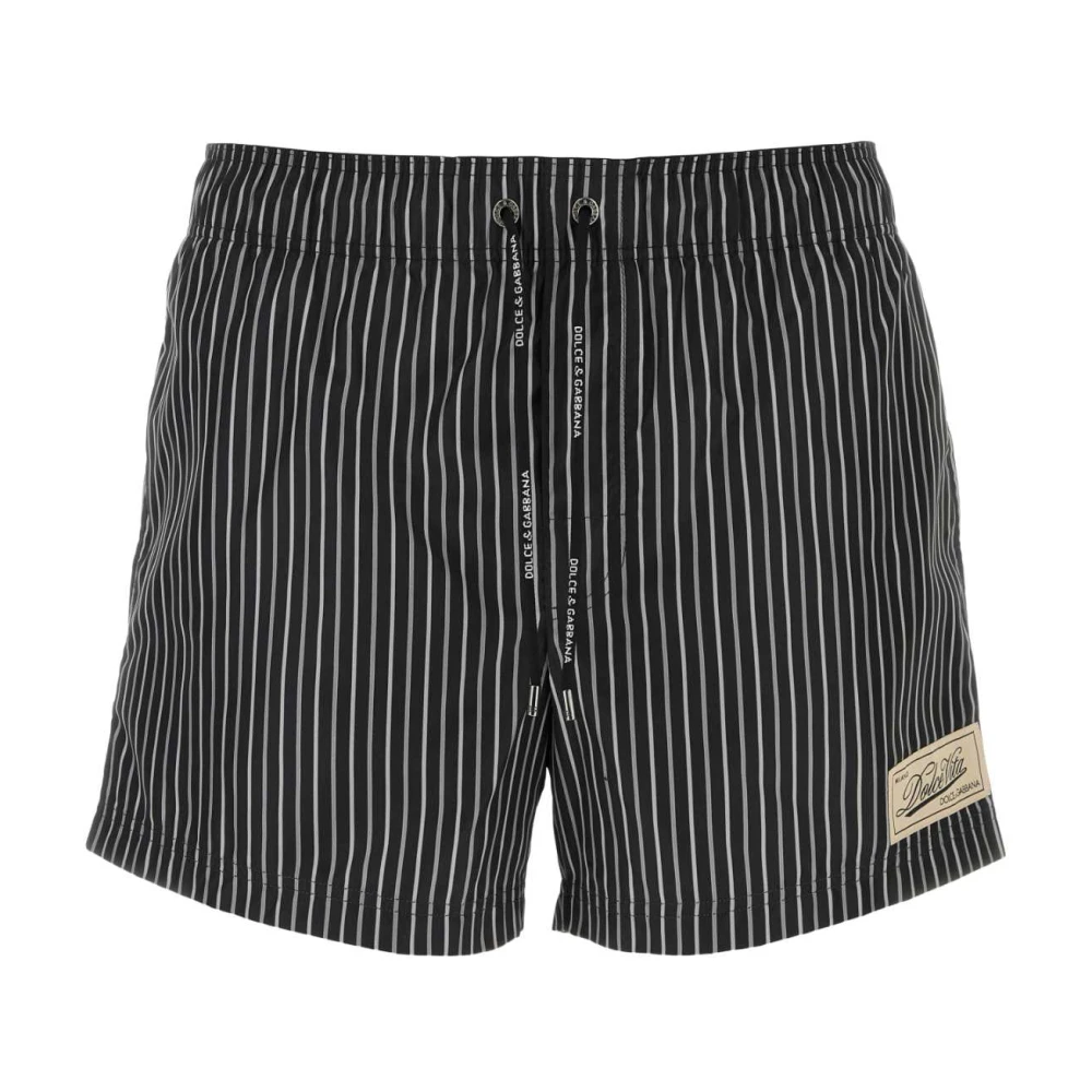 Dolce & Gabbana Mannelijk Multicolor Badmode Heren, Veelkleurig, S, Polyester, Bedrukte Polyester Zwemshorts