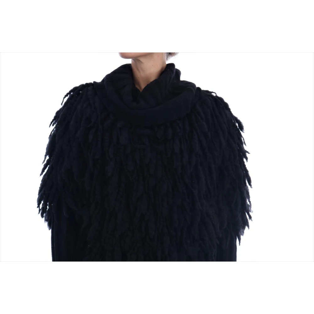 Dolce & Gabbana Luxe Fringes Pullover Black Dames