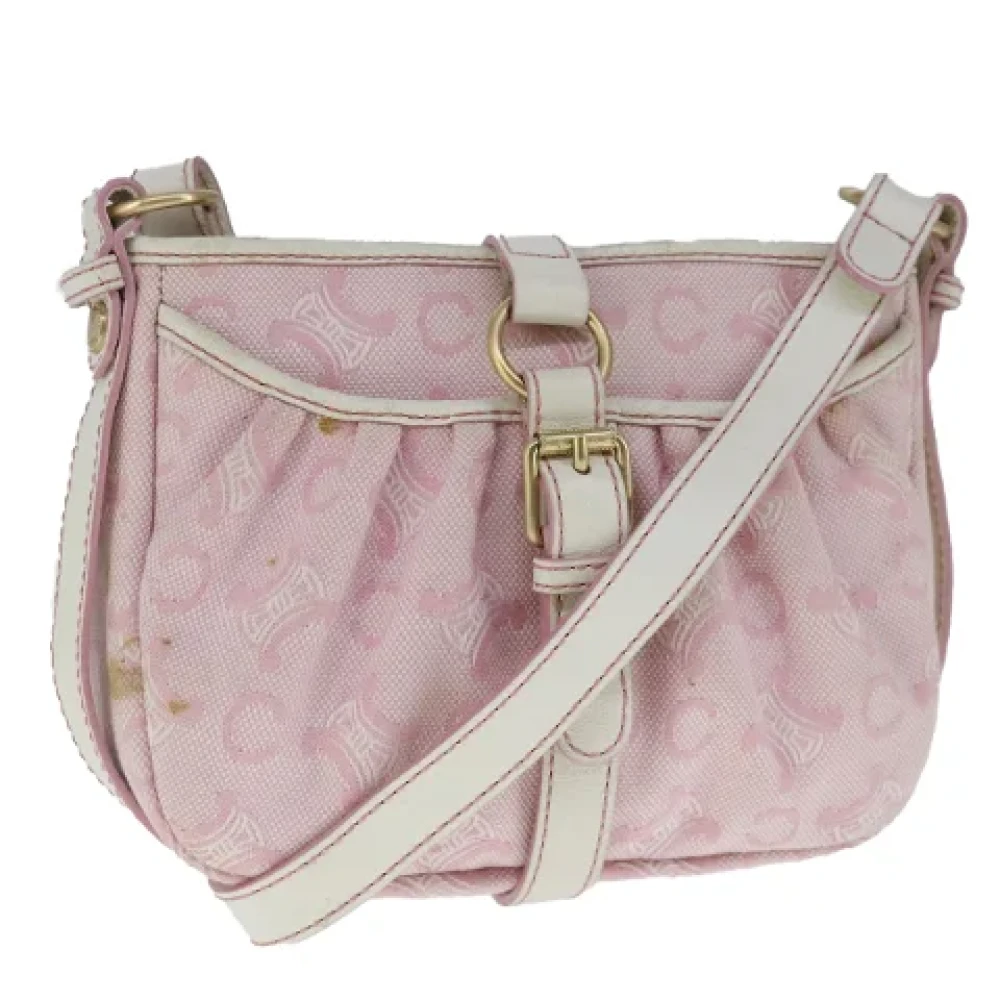 Celine Vintage Pre-owned Canvas celine-bags Pink Dames