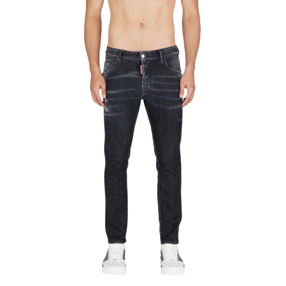 Dsquared2 Zwarte Skater Jeans Black Heren