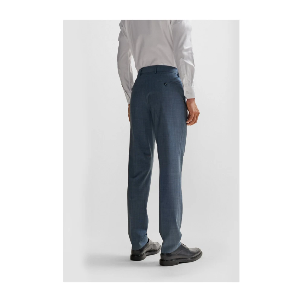 Hugo Boss Essentiële Slim Fit Tweedelig Pak Blue Heren