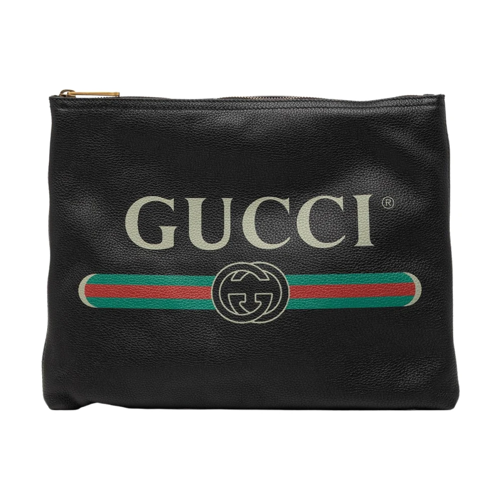 Gucci Vintage Donna Nero Pre-Owned, Taglia Unica, Used,