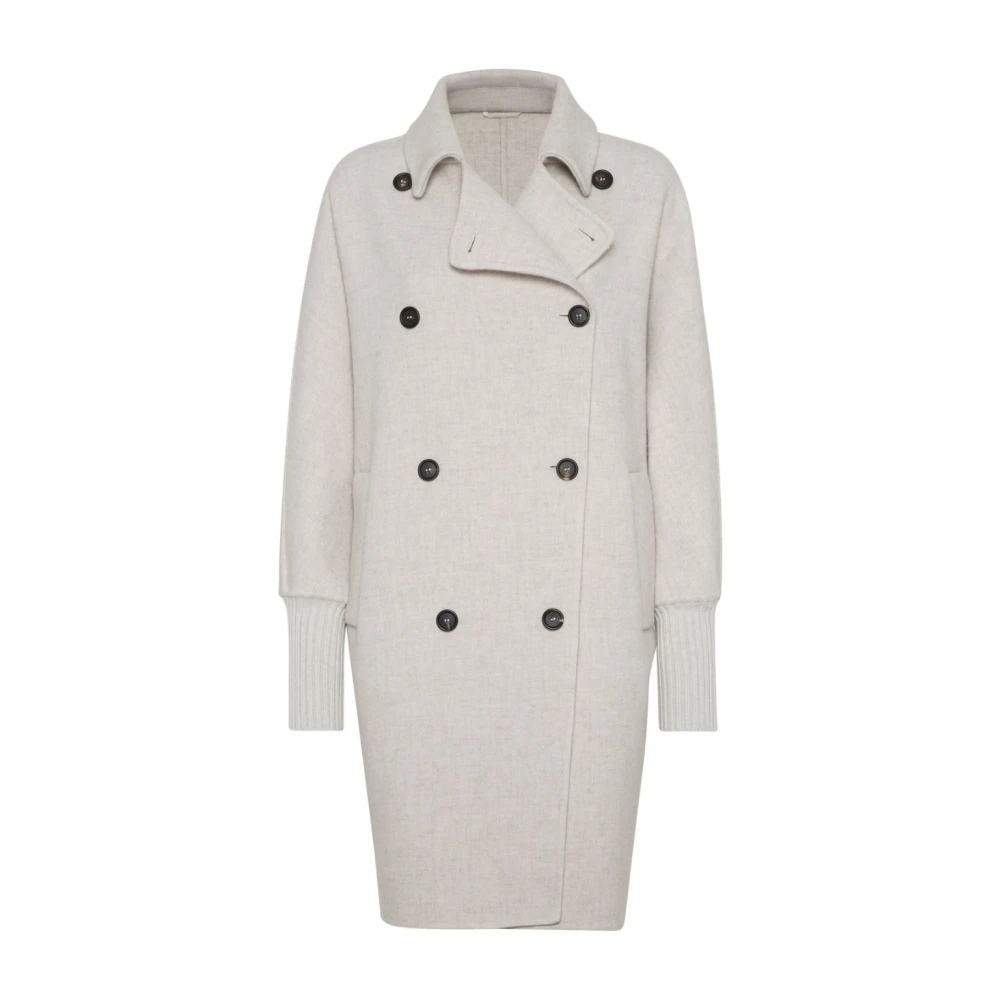 Coats > Double-Breasted Coats - - Brunello Cucinelli - Modalova
