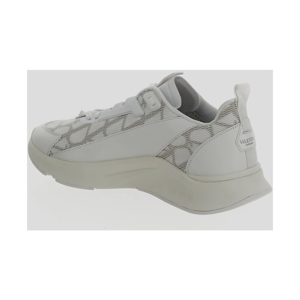 Valentino Garavani Stijlvolle Lace-Up Sneaker Gray Heren