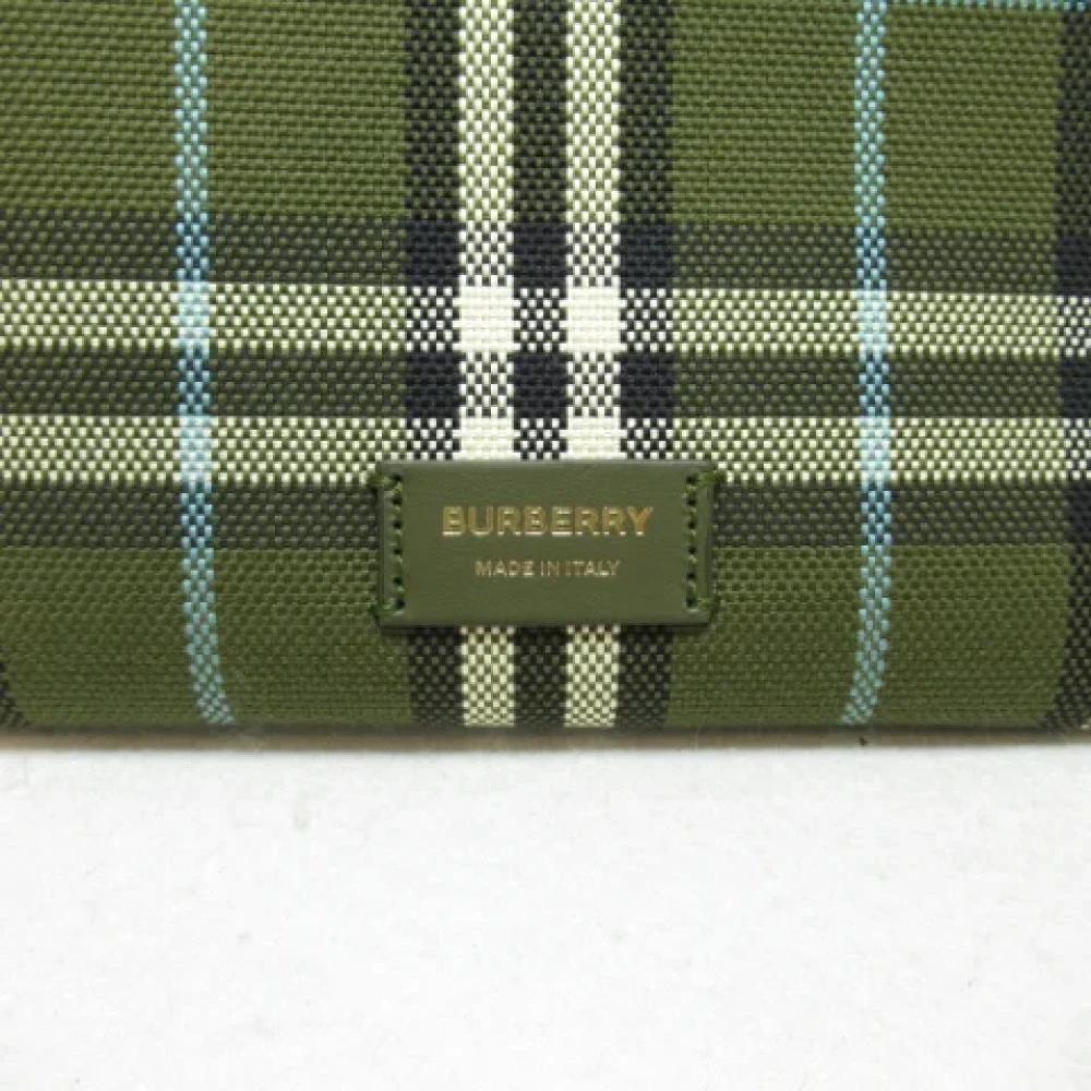 Burberry Vintage Pre-owned Cotton handbags Green Dames