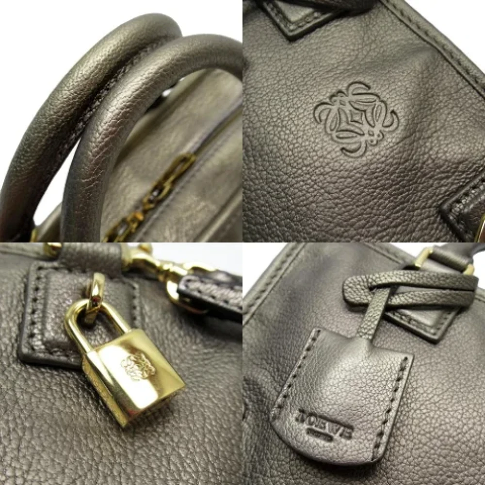 Loewe Pre-owned Leather handbags Yellow Dames