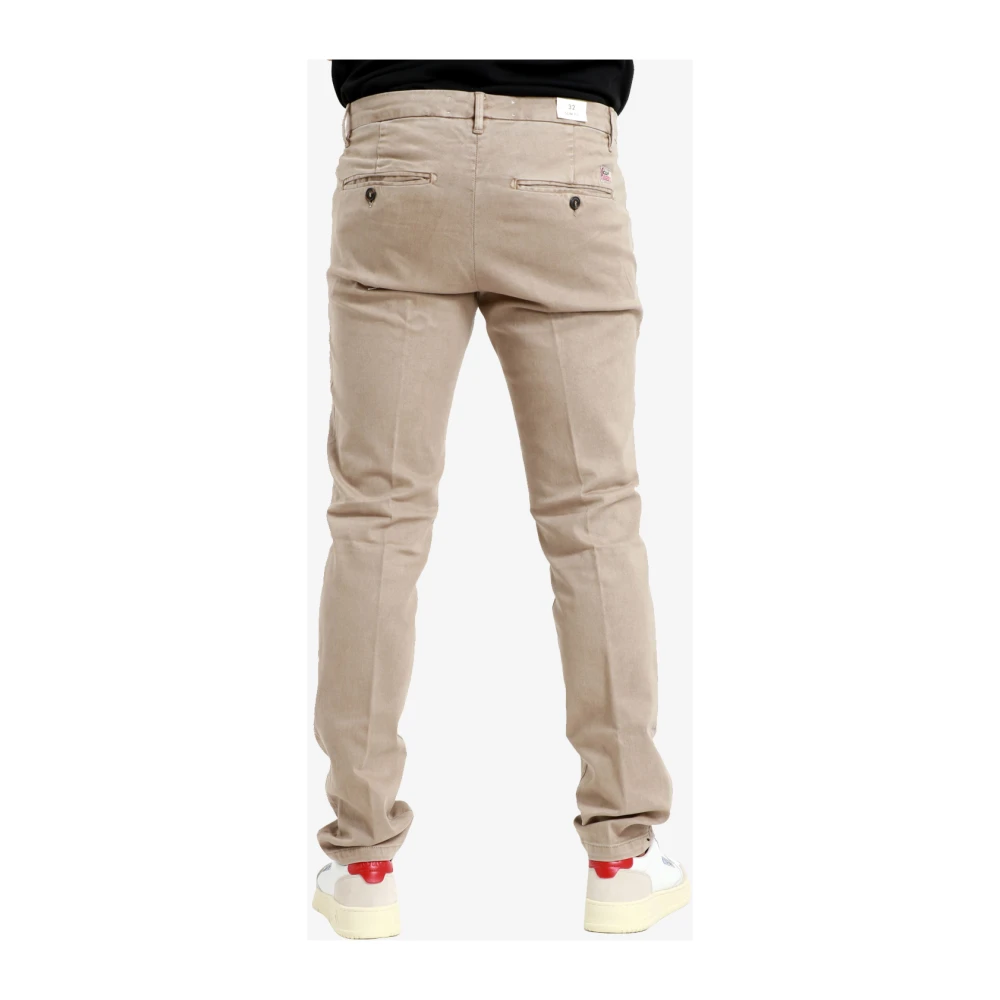 Roy Roger's Bruine Katoenen Broek met Nieuw Rolf Patroon Brown Heren