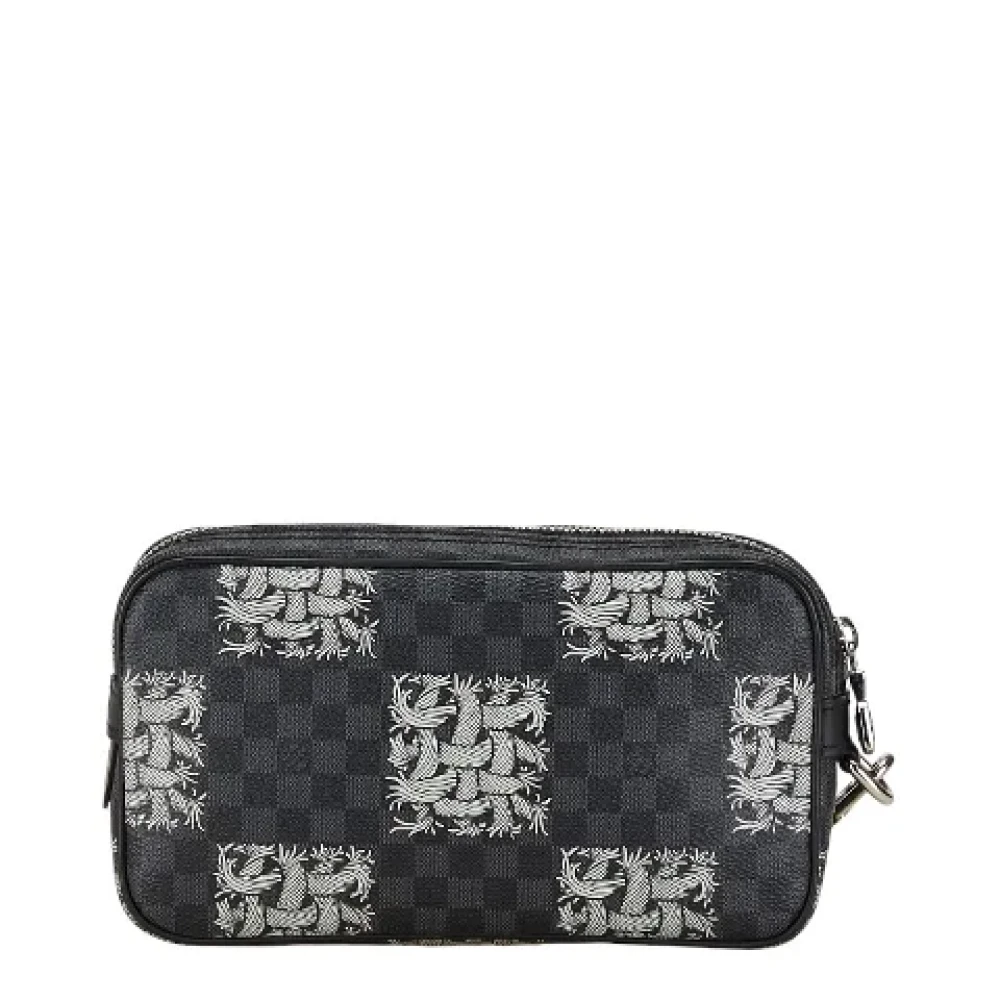 Louis Vuitton Vintage Pre-owned Canvas clutches Black Dames