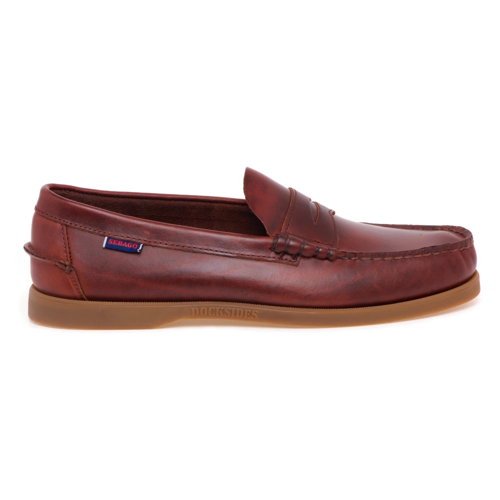 Sebago Dolphin Waxed Loafer - Male - Loafers - Brown - 7 1/2 Uk - Shoes
