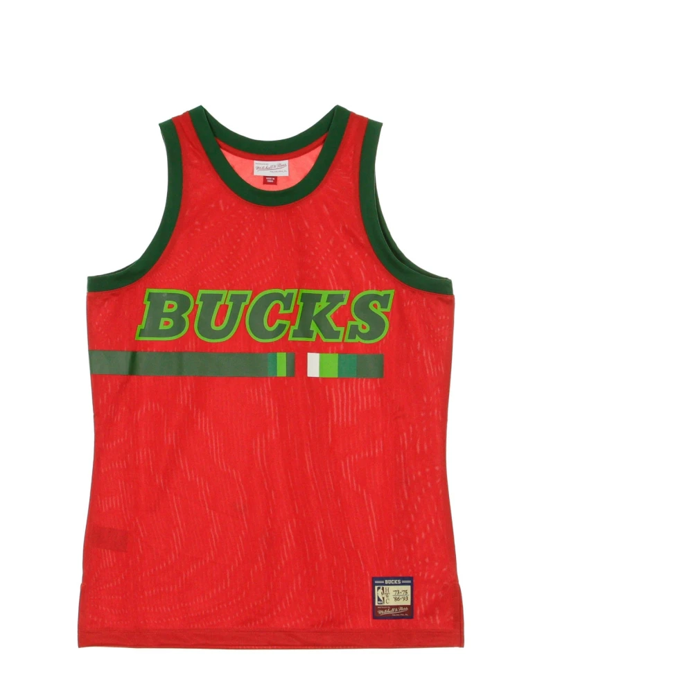 Mitchell & Ness NBA Team Heritage Basketball Tank Top Red Heren