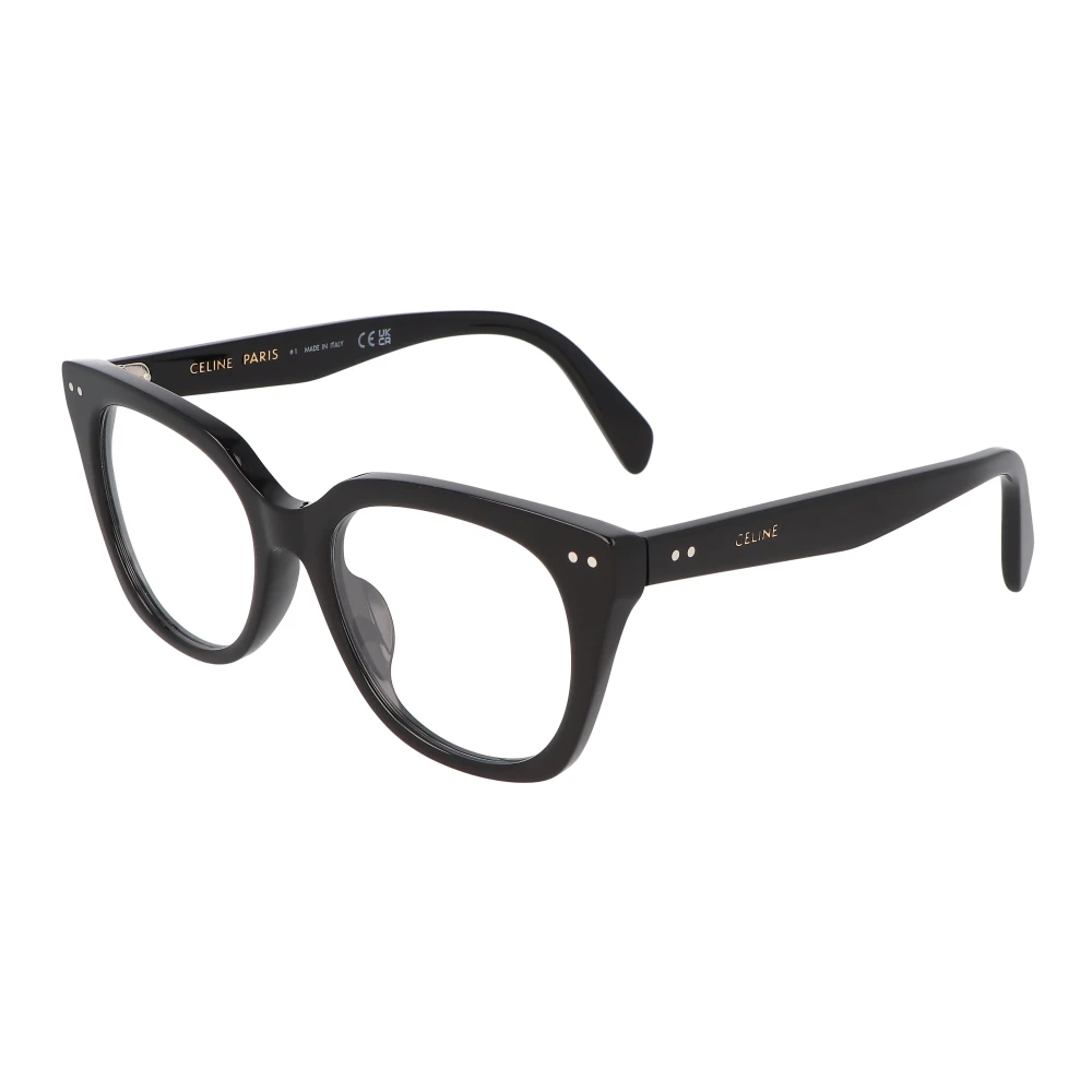 Celine Unisex Black Glasses, 52 Mm, Stylish Eyeglasses With Acetate Frame