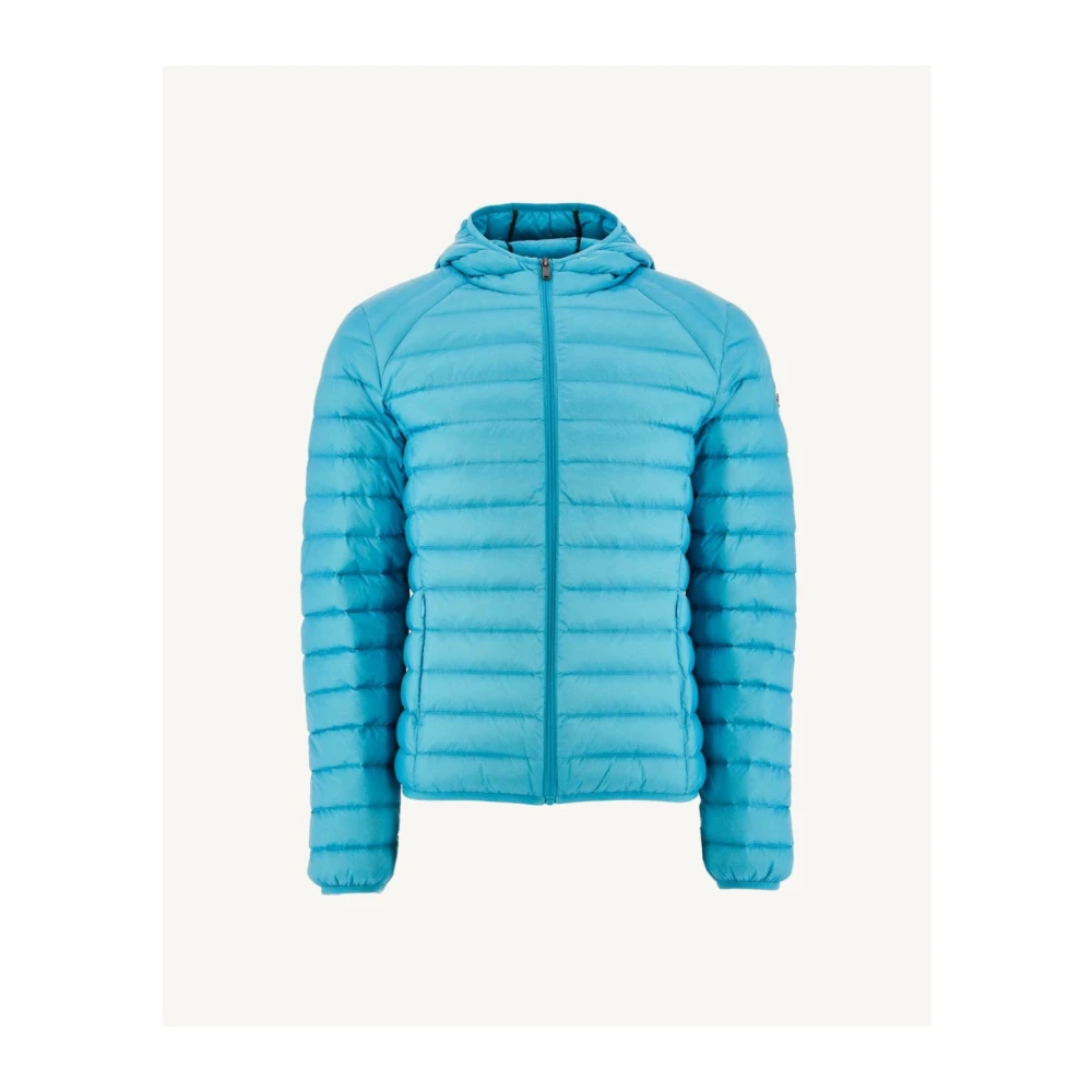 Jott Lichte getailleerde capuchonjas Nico Blue Heren
