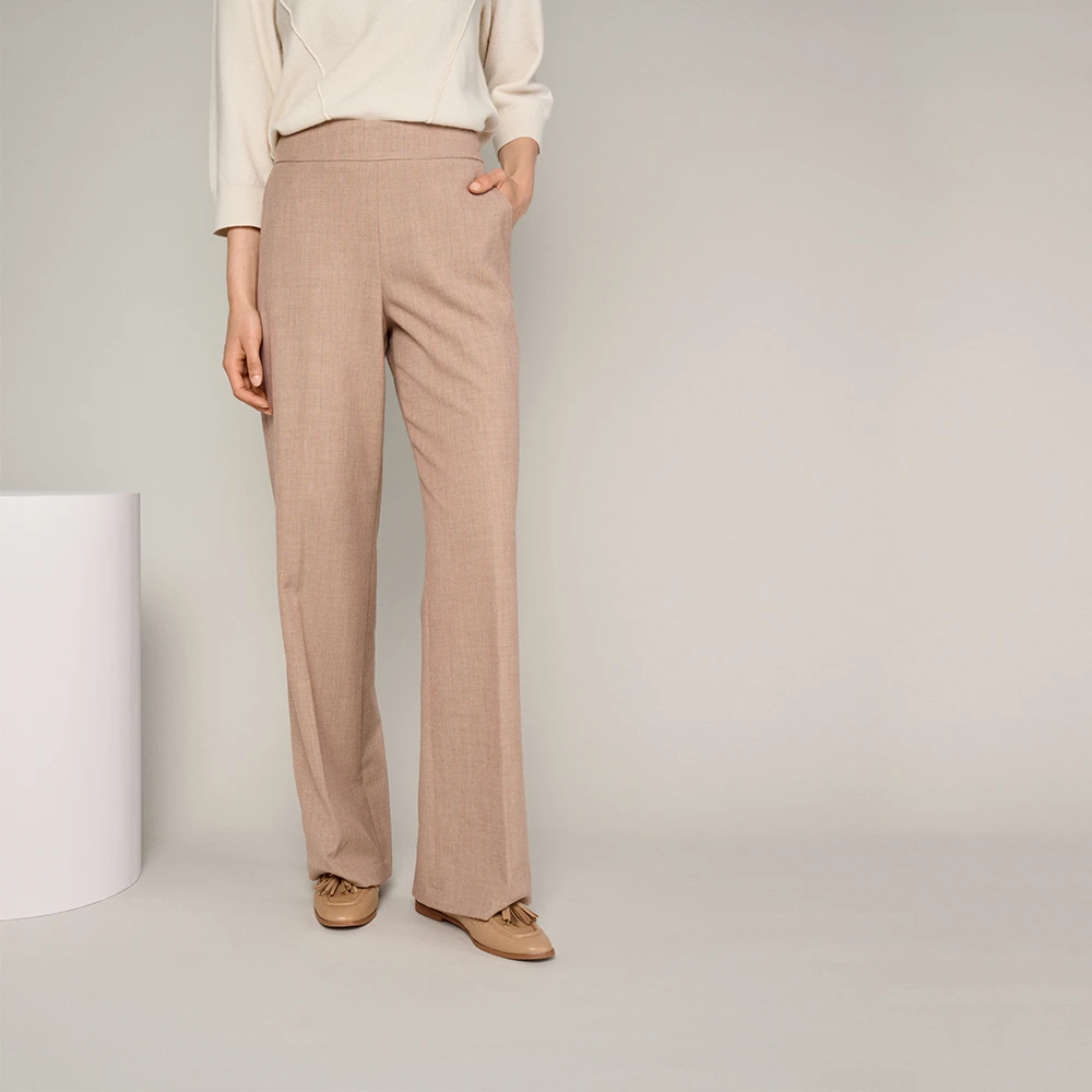 Marie Méro Kameel Wijde Broek Brown Dames