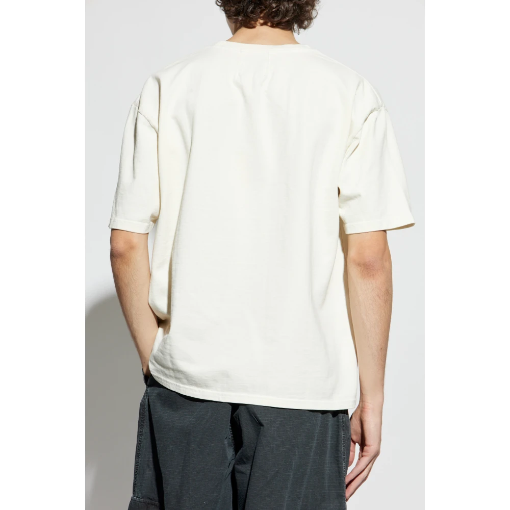 Rhude Logo T-shirt Beige Heren