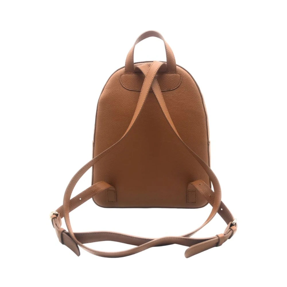 Alviero Martini 1a Classe Stijlvolle Rugzak met Metalen Logo Detail Brown Dames