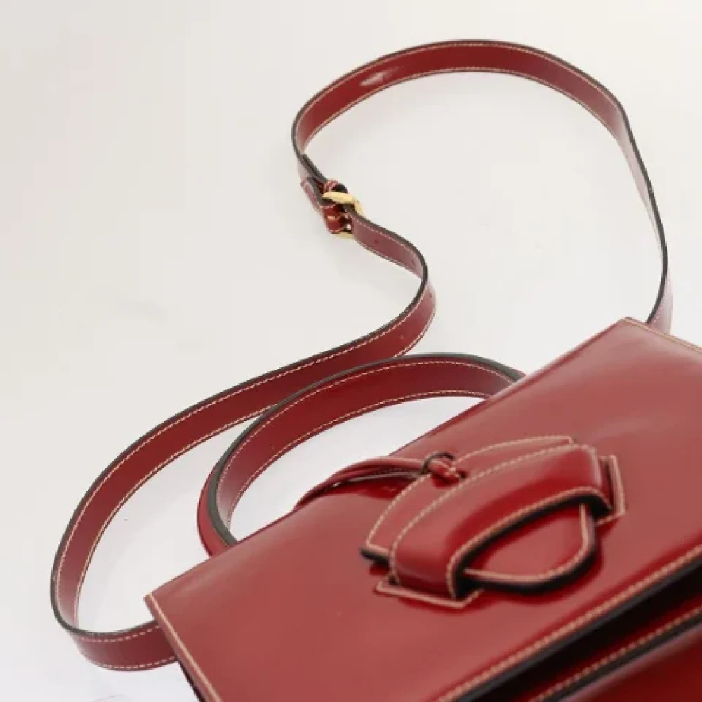 Loewe Pre-owned Leather handbags Red Dames