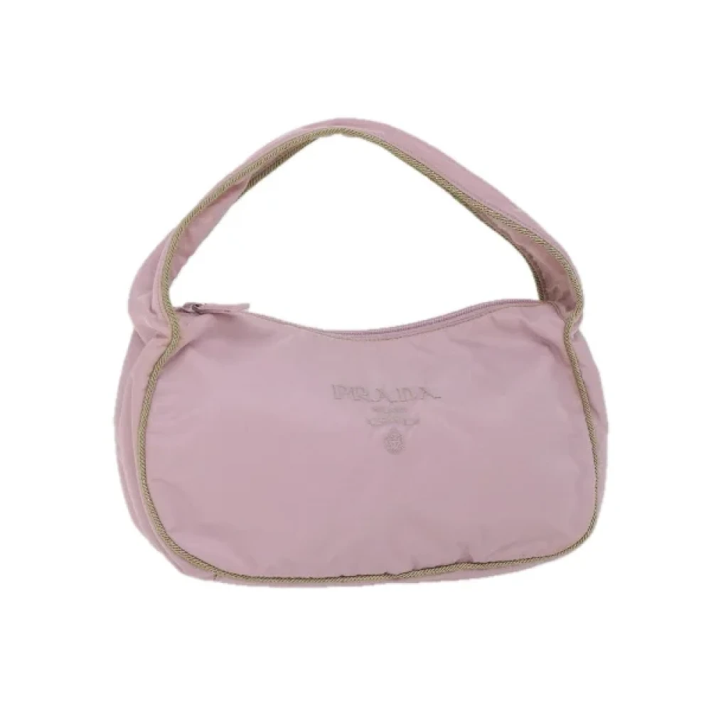 Prada Vintage Pre-owned Nylon prada-bags Pink Dames