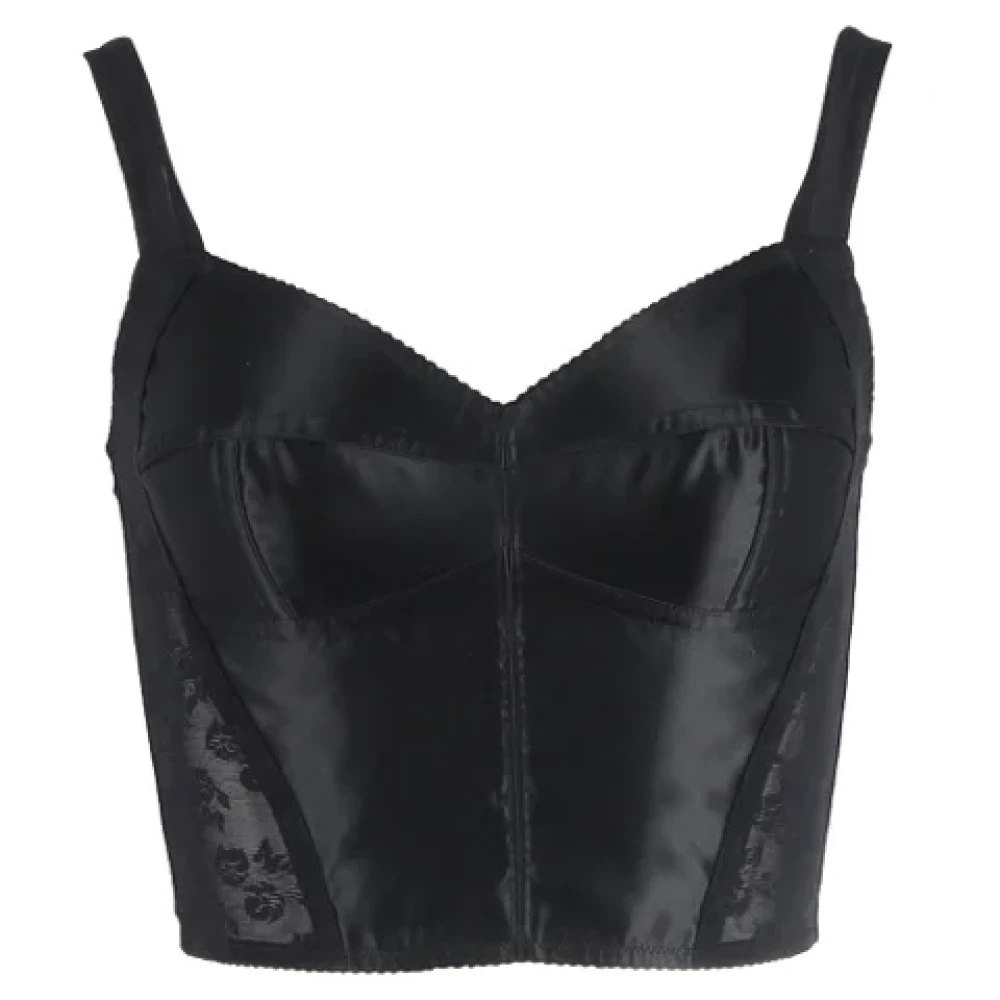 Dolce & Gabbana Pre-owned Polyester tops Black Dames