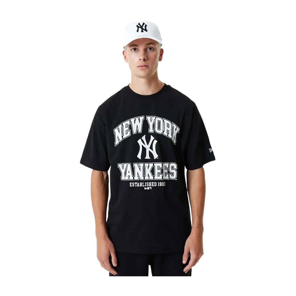 New era T-Shirts Black Heren