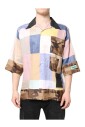 chemise-casual-patchwork-multicolore