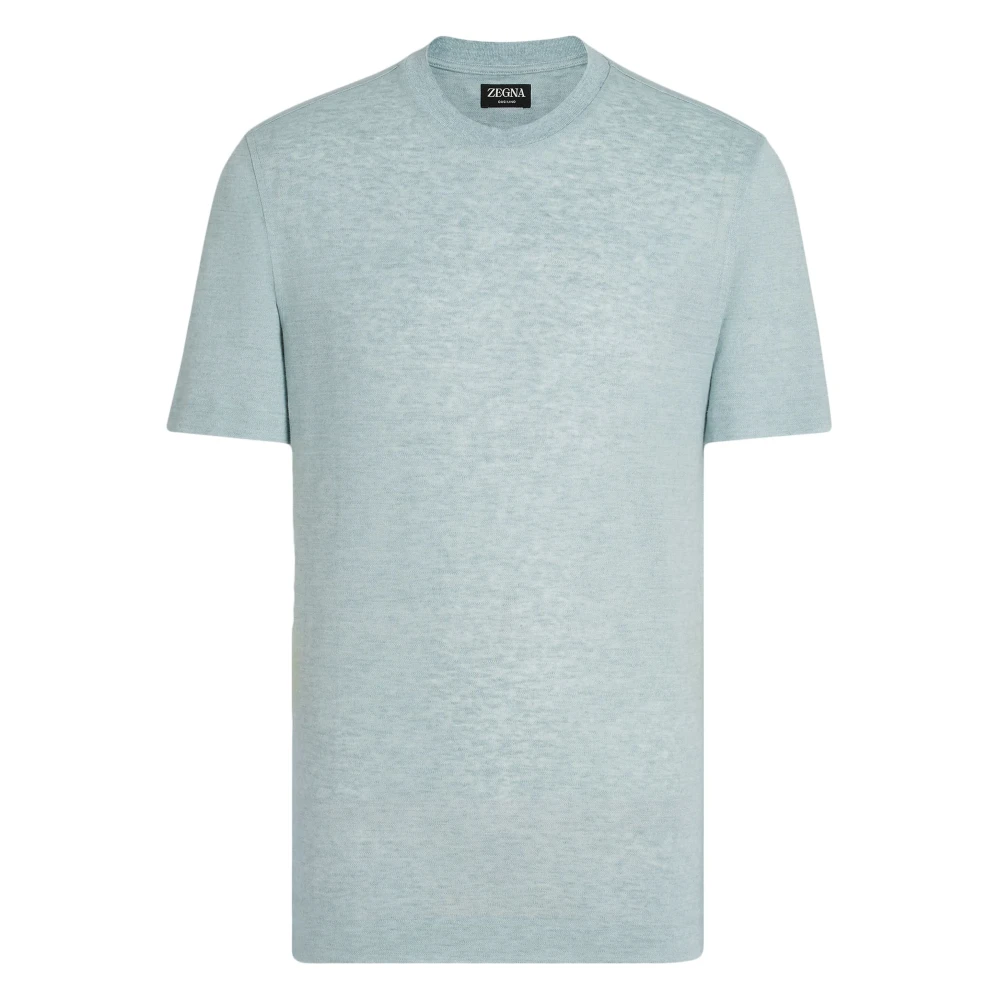 Zegna - Tops > T-Shirts - Green - Zegna - Modalova