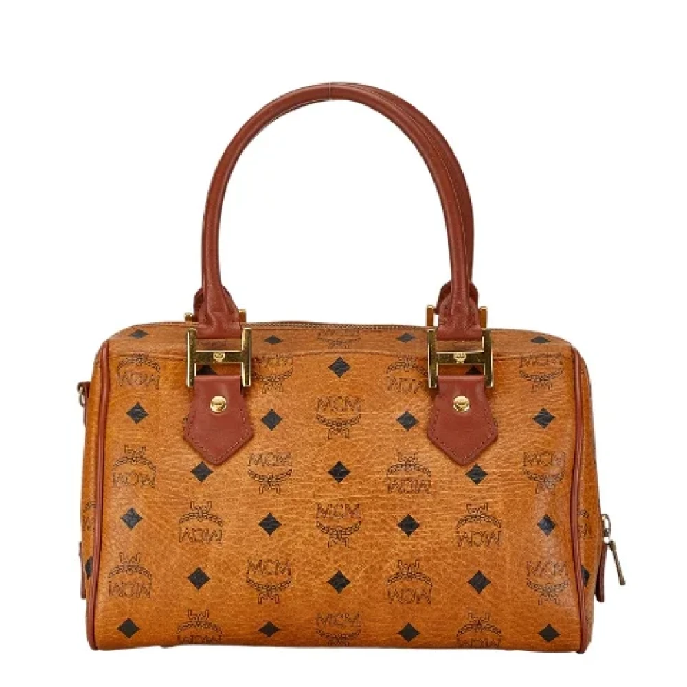 MCM Pre-owned Leather handbags Brown Dames