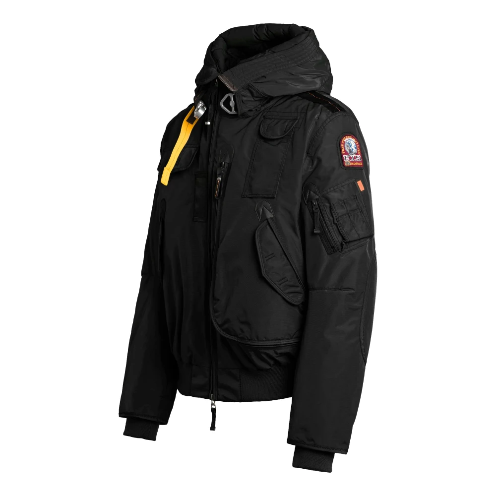 Parajumpers Hooded Down Bomber Jacket Black Heren