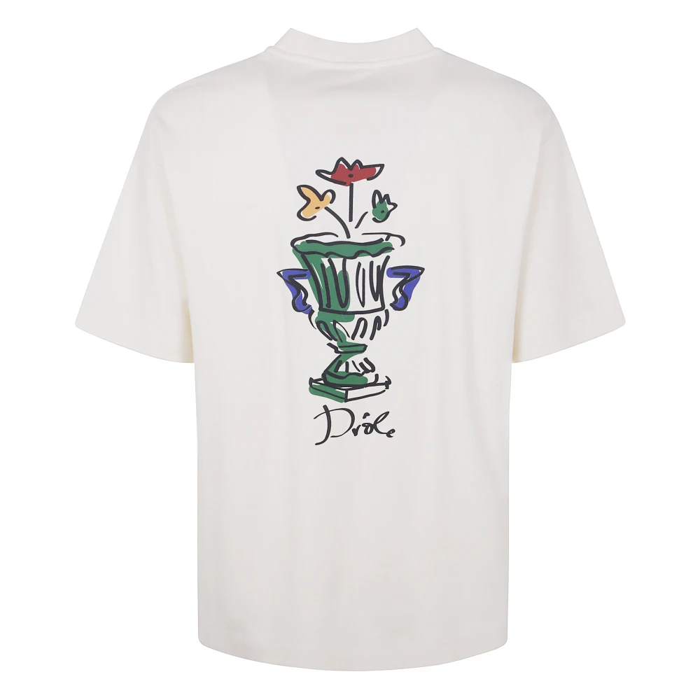 Drole de Monsieur Stijlvol T-Shirt Vaas Beige Heren