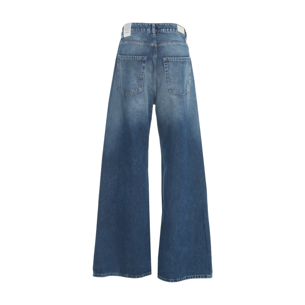 Icon Denim Blauwe Wide Leg Jeans 'Debby' Blue Dames