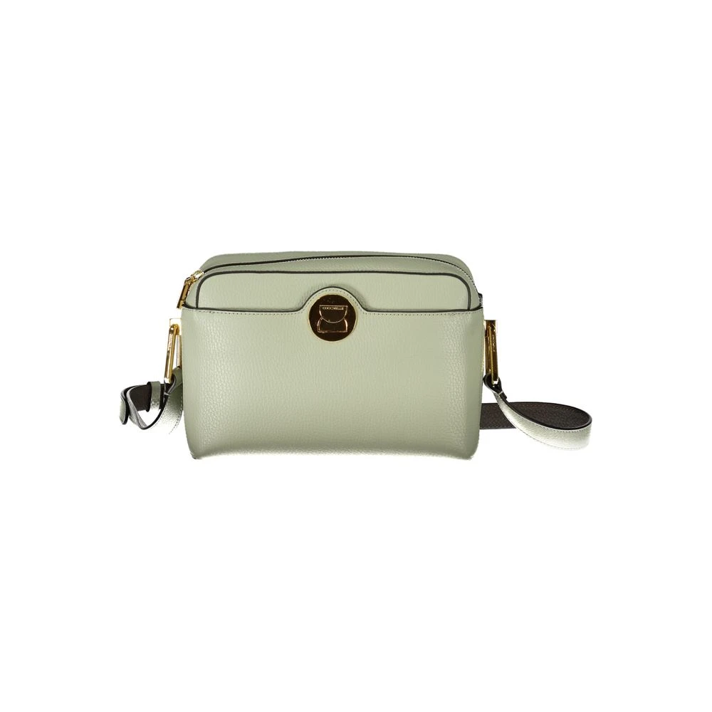 Coccinelle Verstelbare Schoudertas Contrast Details Rits Draaisluiting Green Dames