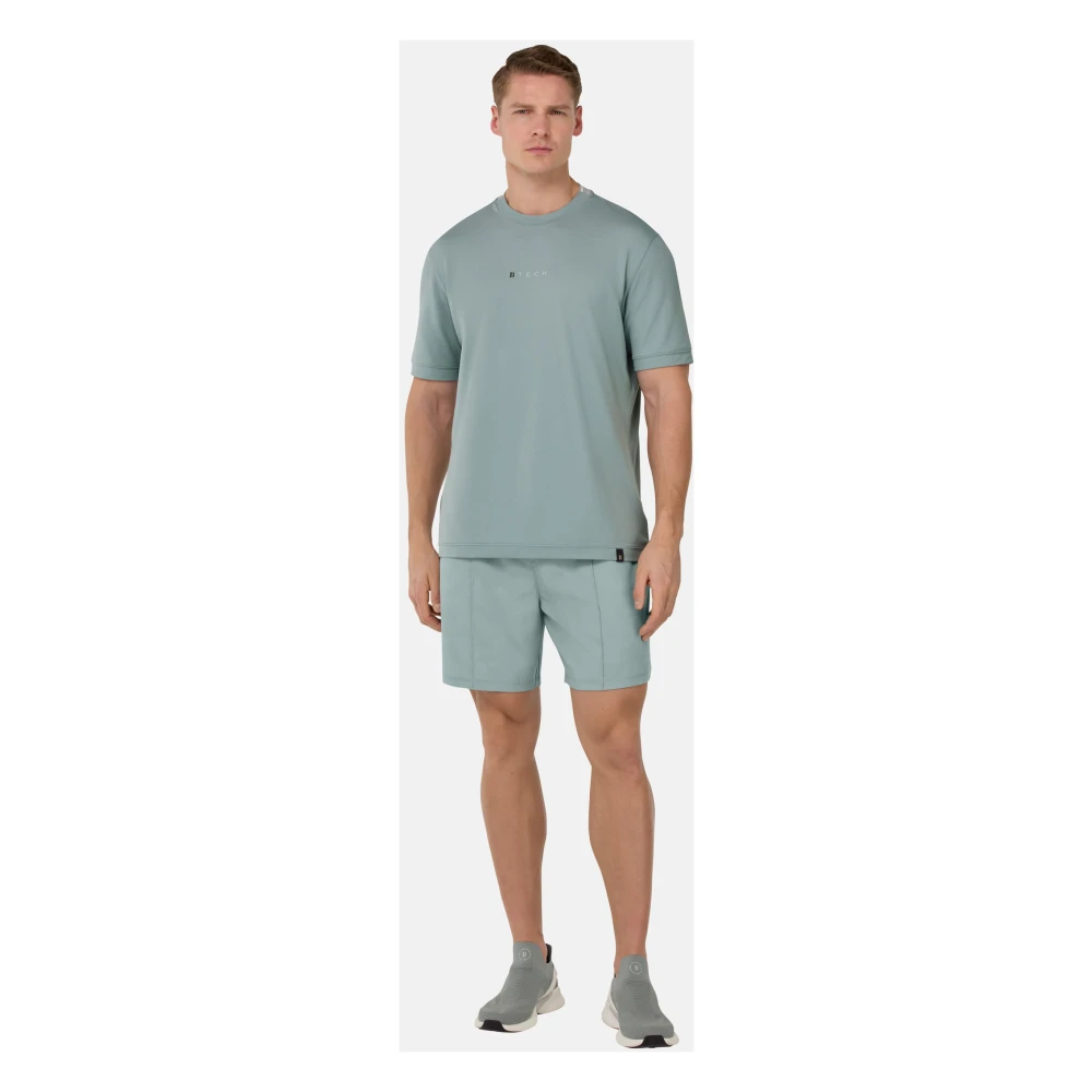 Boggi Milano Hoge Prestatie Piqué T-shirt Blue Heren