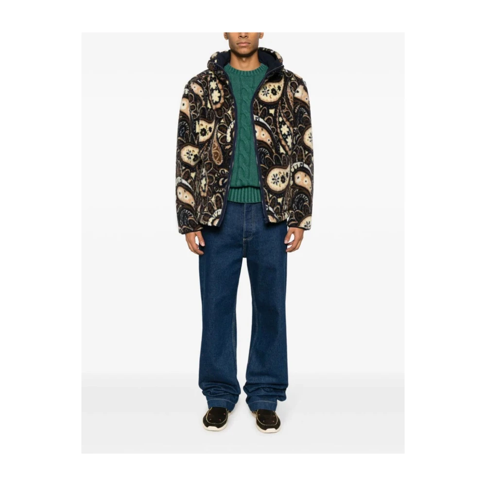 Drole de Monsieur Multicolor Fleece Jas Multicolor Heren