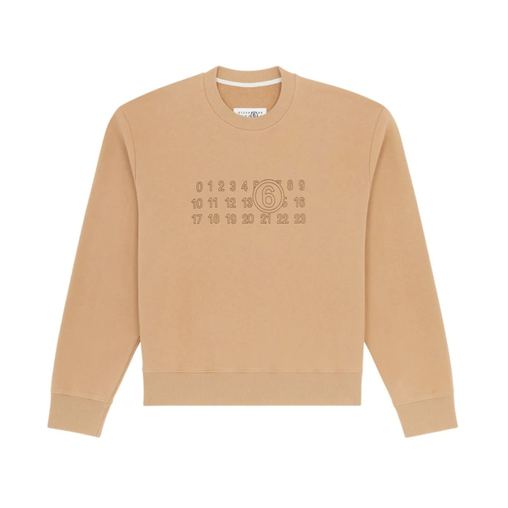 Mm6 Maison Margiela Donna Beige Felpe, L, New,