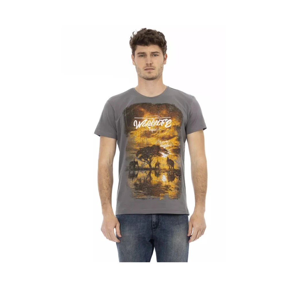 Trussardi Uomo Grigio - Action T-Shirt A Maniche Corte - Tops - 2XL