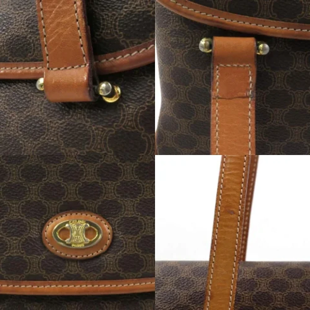 Celine Vintage Pre-owned Leather handbags Brown Dames