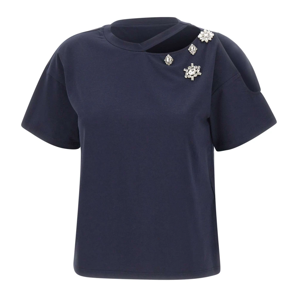 Liu Jo Blå T-Shirts Och Pikétröjor
