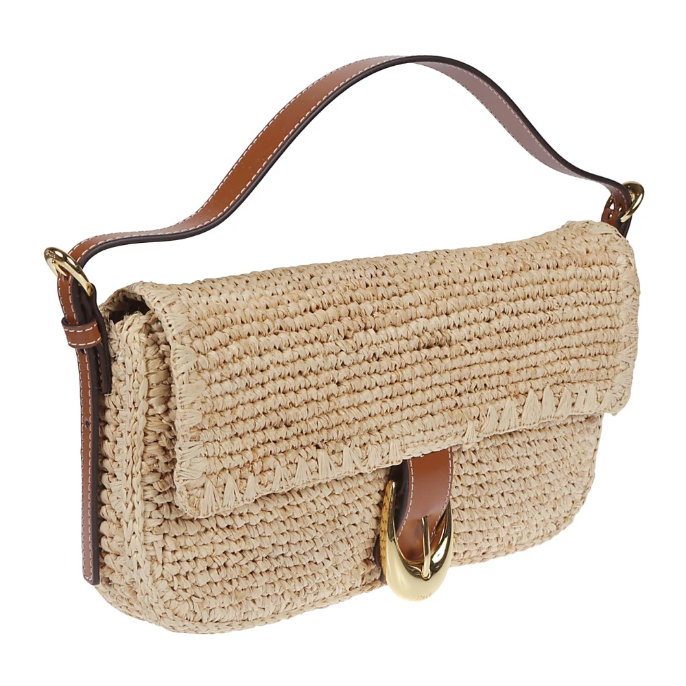 Staud Raffia Schoudertas Beige Dames