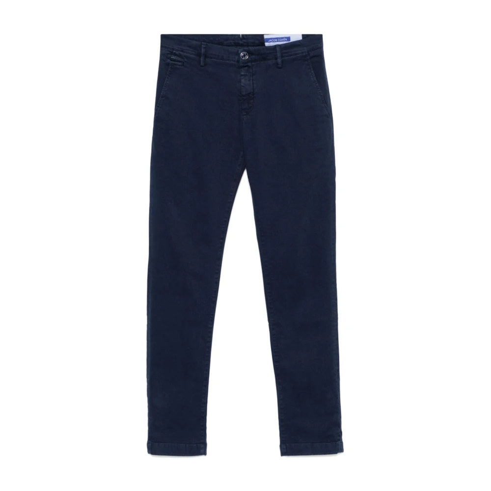 Jacob Cohën Blauwe Slim Fit Broek Blue Heren