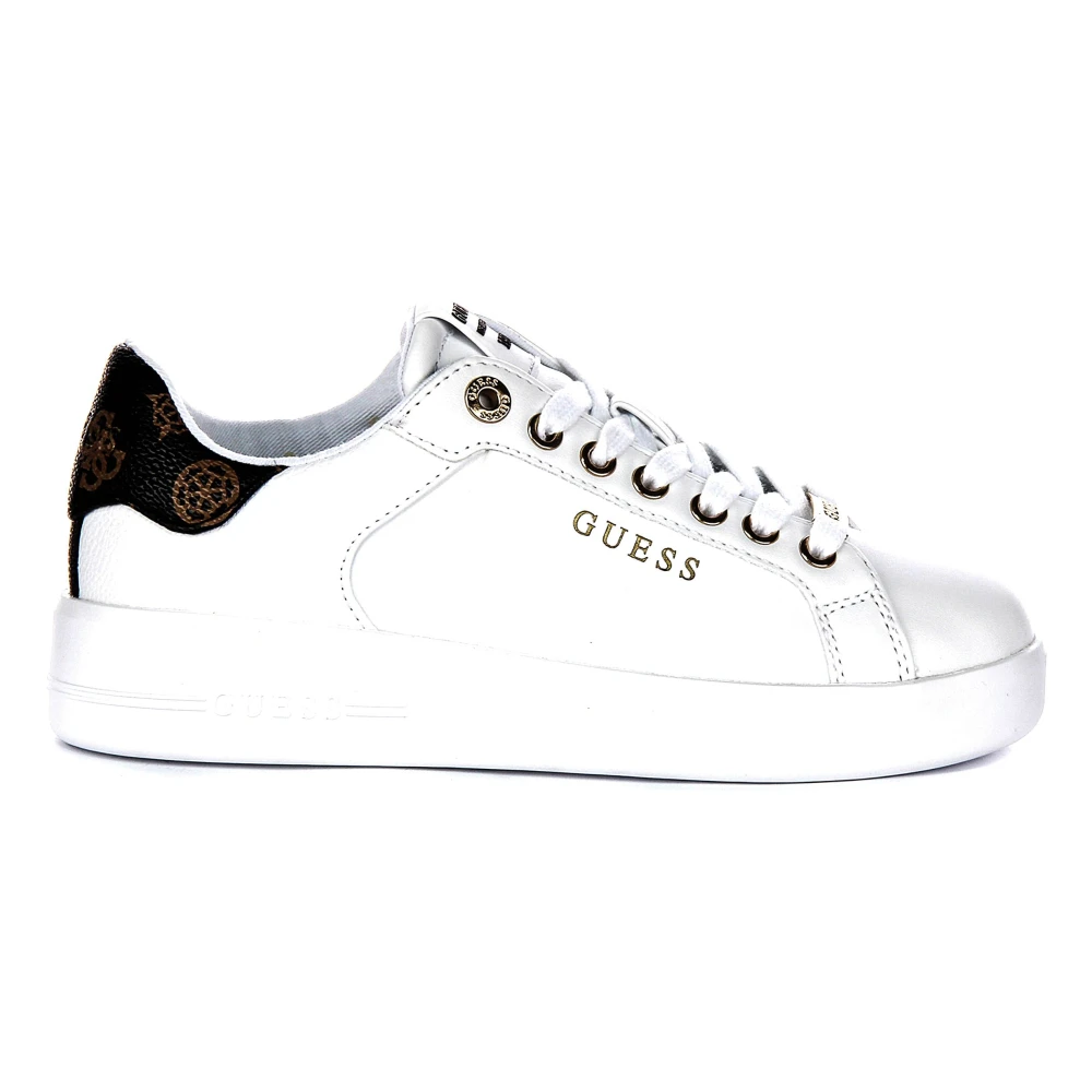 Guess Women's White Sneakers, 7 Uk, Peony Sneaker