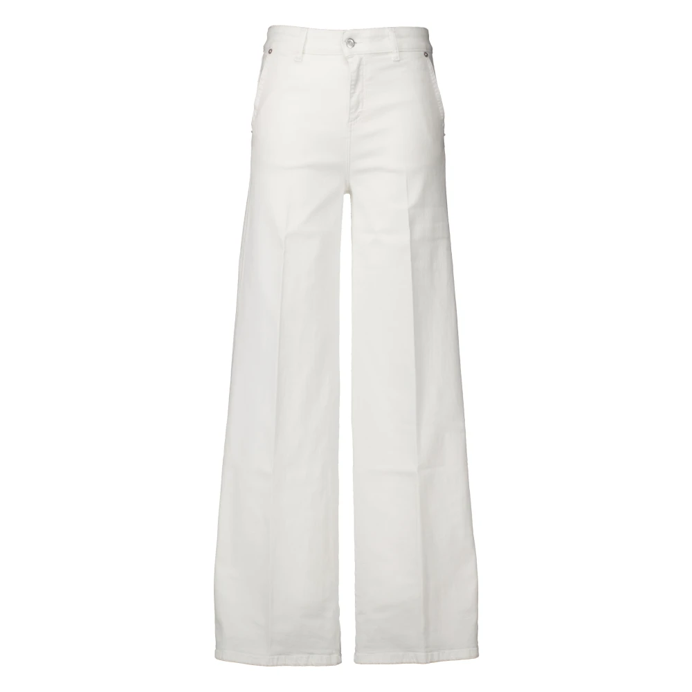 Lois White Silvia Den Jeans In - Female - Wide Jeans - W28 L34 - Jeans