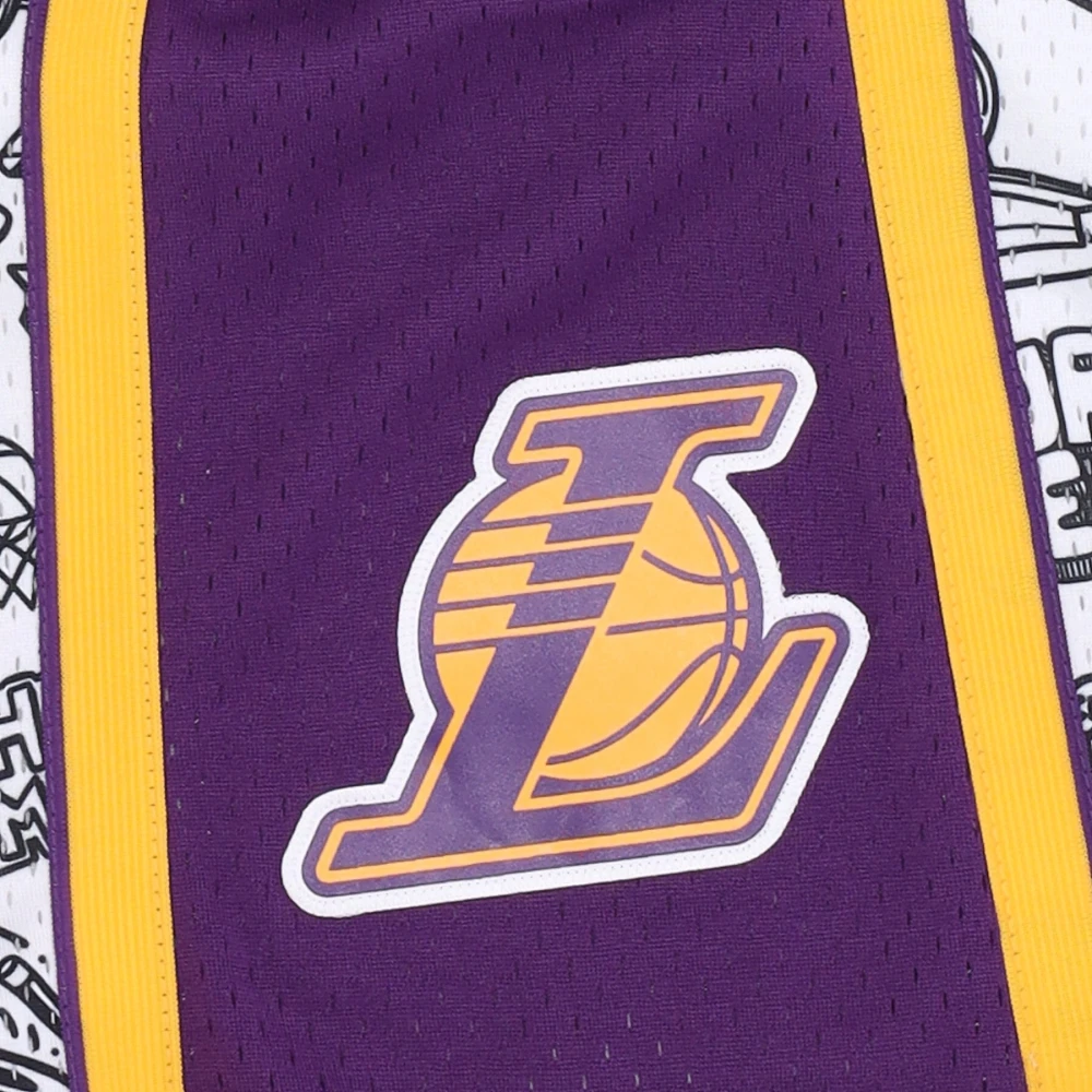 Mitchell & Ness NBA Doodle Swingman Basketball Shorts Multicolor Heren