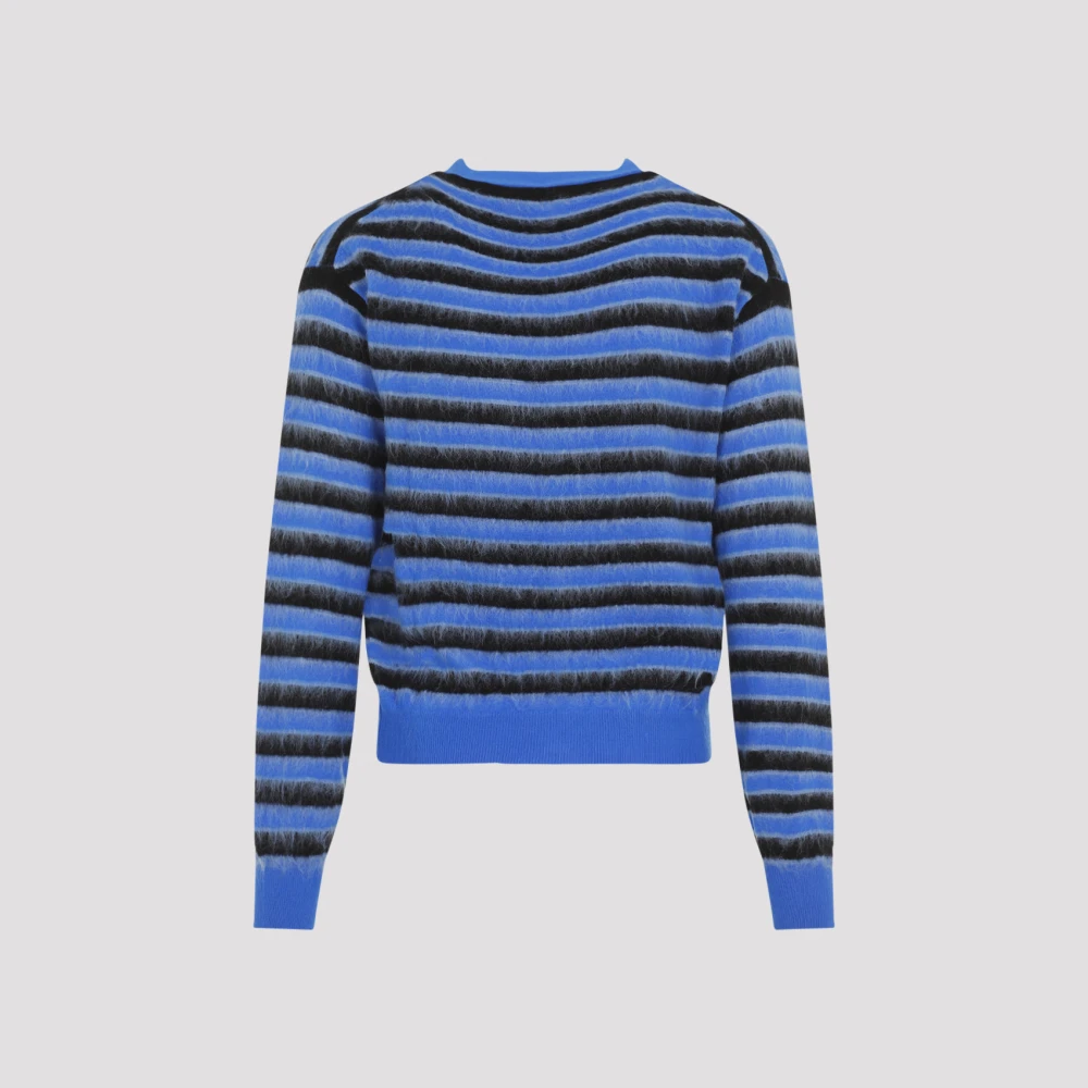 Marni Blauwe Cardigan Sweater Blue Heren