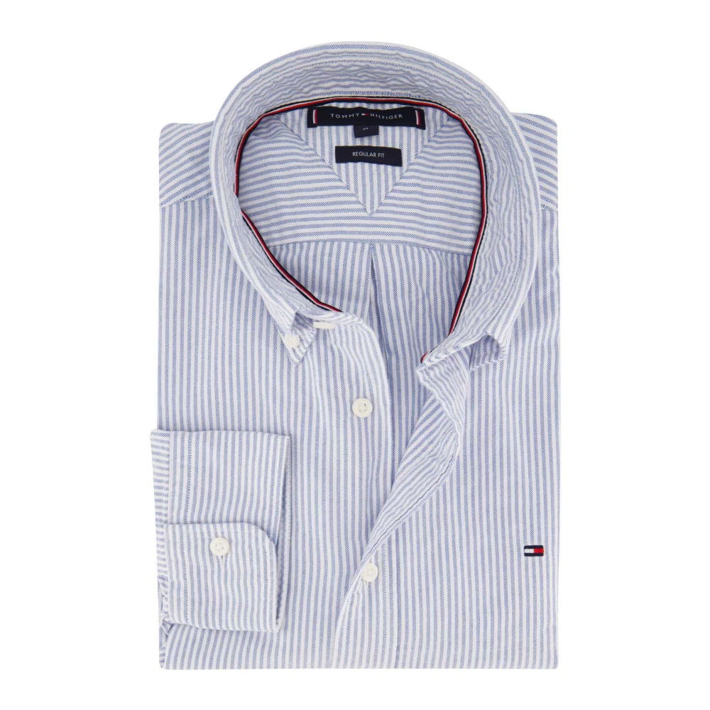 Tommy Hilfiger Casual Blauw Overhemd Blue Heren