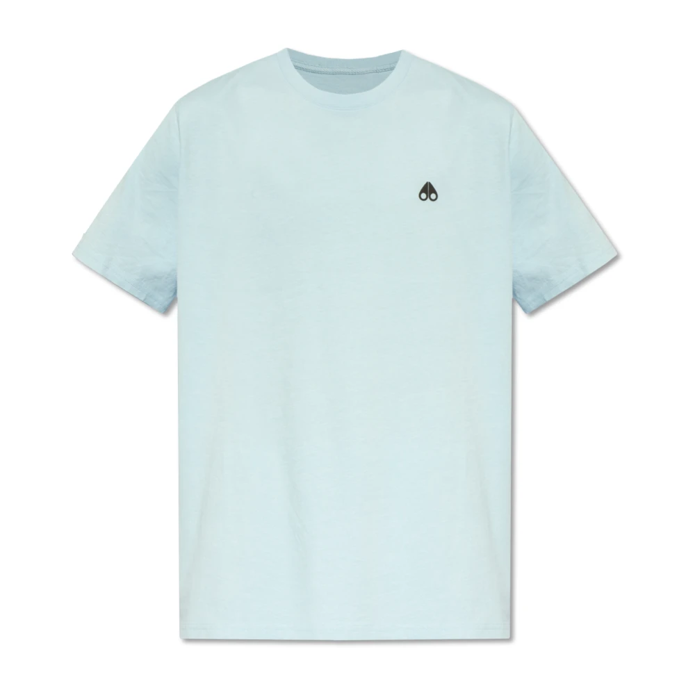 Moose Knuckles Satellite T-Shirt met Losse Pasvorm Blue Heren