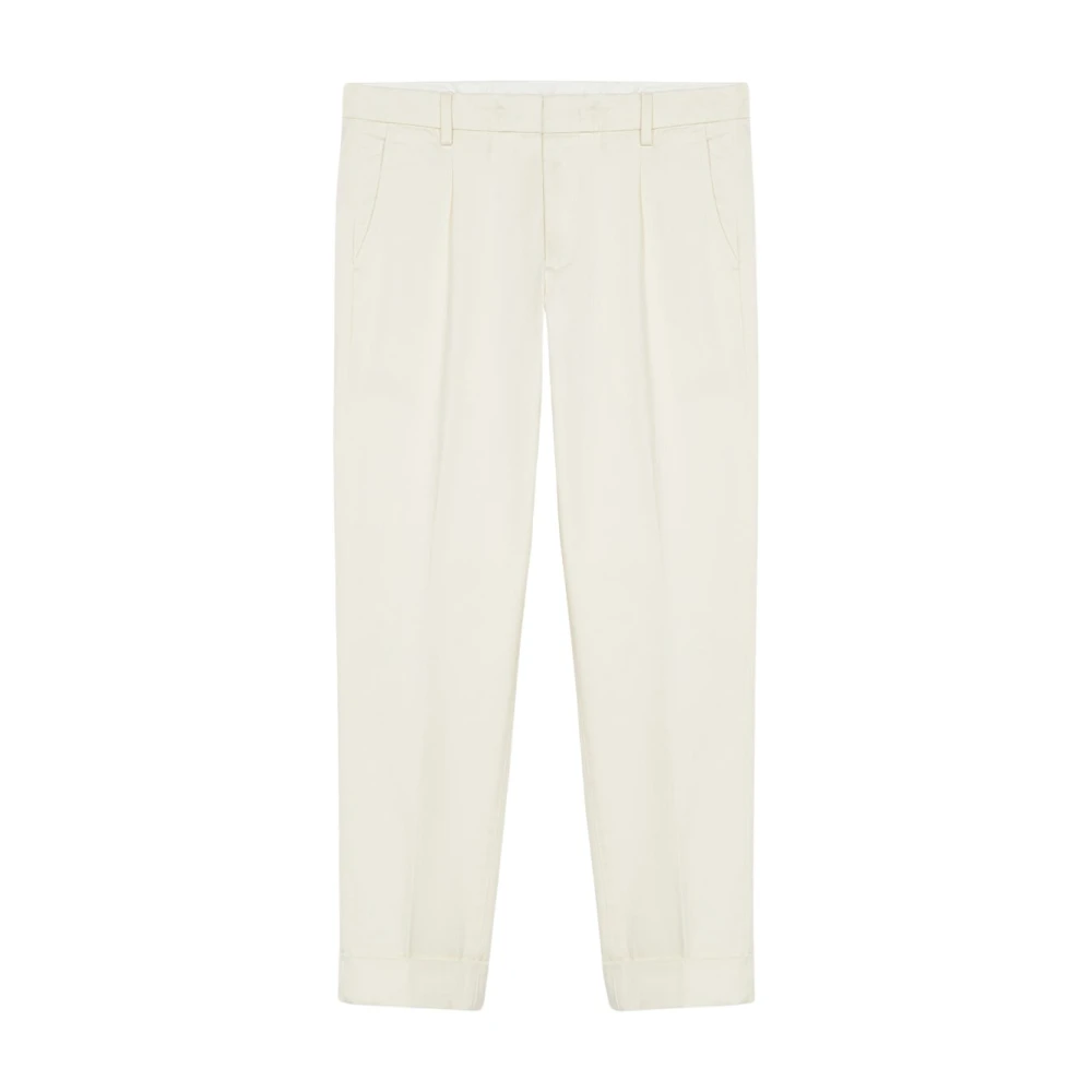 Brooks Brothers Off-White Stretchbomulls Chinos White, Herr