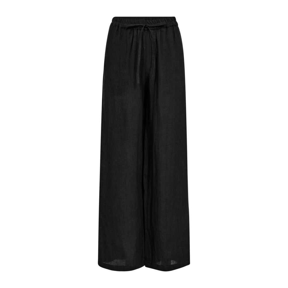 Co'Couture Loisecc Linnen Lange Broek Zwart Black Dames
