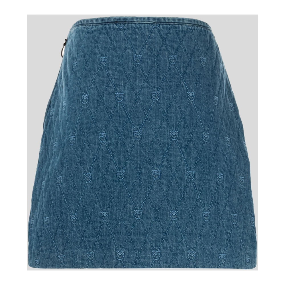 pinko Korte denim rok voor vrouwen Blue Dames