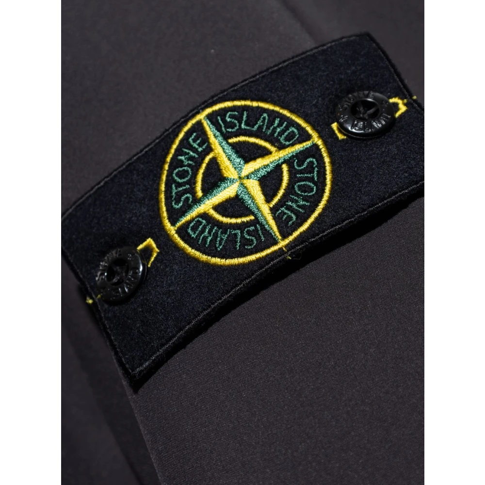Stone Island Grijze Jassen voor Moderne Mannen Black Heren